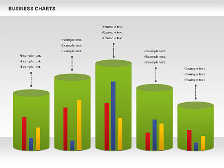 Gráfico del histograma 3D, Diapositiva 8, 00983, Modelos de negocios — PoweredTemplate.com