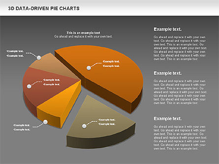 3D Pie Charts Collection (Datos dirigidos), Diapositiva 14, 00984, Gráficos circulares — PoweredTemplate.com