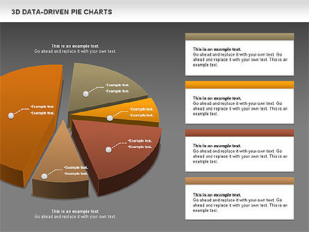 3D Pie Charts Collection (Datos dirigidos), Diapositiva 15, 00984, Gráficos circulares — PoweredTemplate.com