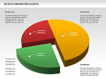 3D Pie Charts Collection (Datos dirigidos), Diapositiva 6, 00984, Gráficos circulares — PoweredTemplate.com