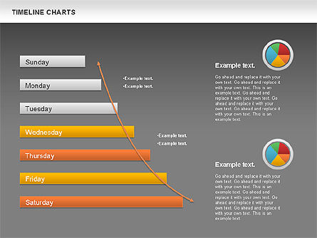 Gráficos y Diagramas de Reportes, Diapositiva 13, 00985, Timelines & Calendars — PoweredTemplate.com
