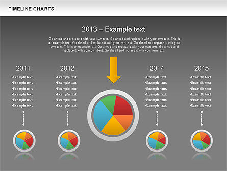 Gráficos y Diagramas de Reportes, Diapositiva 16, 00985, Timelines & Calendars — PoweredTemplate.com