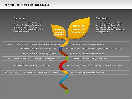 Schéma de processus de Sprouts, Diapositive 13, 00986, Schémas de procédés — PoweredTemplate.com