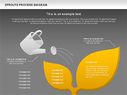 Schéma de processus de Sprouts, Diapositive 14, 00986, Schémas de procédés — PoweredTemplate.com