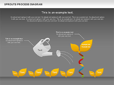 Schéma de processus de Sprouts, Diapositive 15, 00986, Schémas de procédés — PoweredTemplate.com