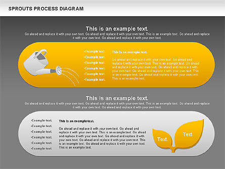 Diagrama del proceso de brotes, Diapositiva 16, 00986, Diagramas de proceso — PoweredTemplate.com