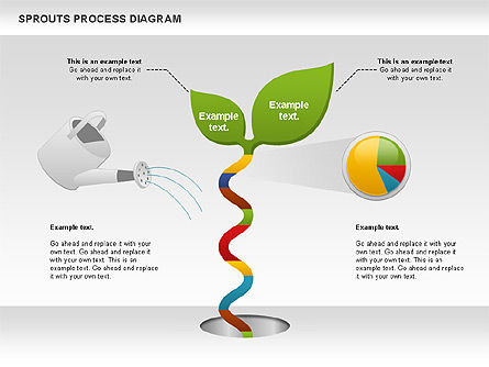 Diagrama del proceso de brotes, Diapositiva 6, 00986, Diagramas de proceso — PoweredTemplate.com