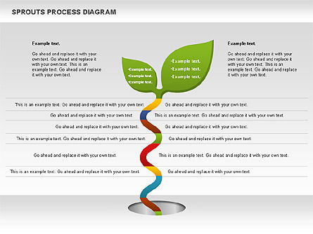 Sprouts diagrama de processo, Deslizar 8, 00986, Diagramas de Processo — PoweredTemplate.com