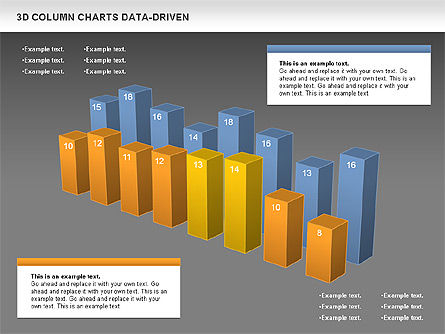 Gráficos 3D con datos de columnas, Diapositiva 16, 00987, Modelos de negocios — PoweredTemplate.com