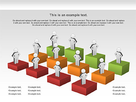 Tableaux de données de colonne 3d, Diapositive 3, 00987, Modèles commerciaux — PoweredTemplate.com