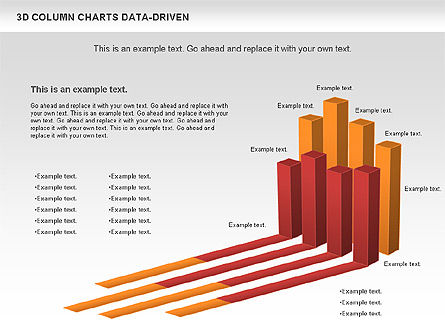 3D 열 데이터 기반 차트, 슬라이드 9, 00987, 비즈니스 모델 — PoweredTemplate.com