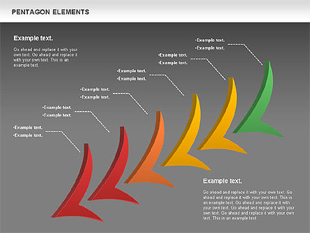 Formas del Pentágono, Diapositiva 16, 00988, Formas — PoweredTemplate.com