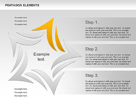 Formas del Pentágono, Diapositiva 2, 00988, Formas — PoweredTemplate.com