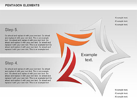Formas del Pentágono, Diapositiva 6, 00988, Formas — PoweredTemplate.com