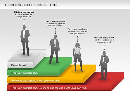 Tableau des différences fonctionnelles, Diapositive 11, 00989, Schémas d'étapes — PoweredTemplate.com
