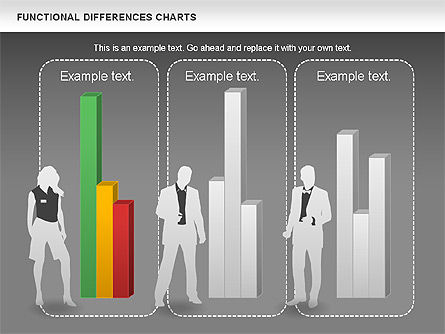 Tableau des différences fonctionnelles, Diapositive 14, 00989, Schémas d'étapes — PoweredTemplate.com