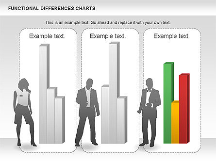 Gráfico de diferenças funcionais, Deslizar 5, 00989, Diagramas de Etapas — PoweredTemplate.com