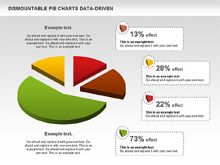Dismountable Pie Chart (Data Driven), Slide 3, 00990, Pie Charts — PoweredTemplate.com