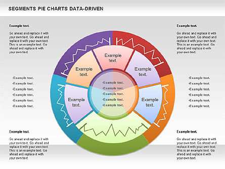 数据驱动细分饼图, PowerPoint模板, 00991, 饼状图 — PoweredTemplate.com