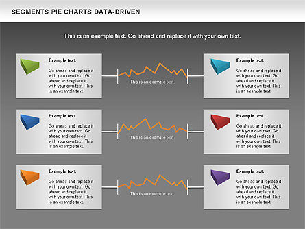 Data Driven Segments Pie Chart, Slide 15, 00991, Pie Charts — PoweredTemplate.com
