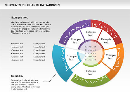 Data Driven Segments Pie Chart, Slide 5, 00991, Pie Charts — PoweredTemplate.com