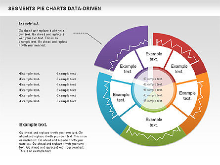 Data Driven Segments Pie Chart, Slide 6, 00991, Pie Charts — PoweredTemplate.com