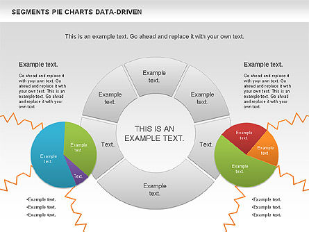 Segmentos impulsados ​​por datos Gráfico circular, Diapositiva 9, 00991, Gráficos circulares — PoweredTemplate.com