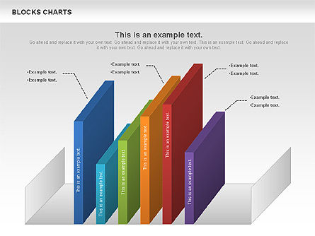 블록 히스토그램 차트, 슬라이드 10, 00992, 비즈니스 모델 — PoweredTemplate.com