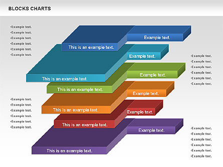 블록 히스토그램 차트, 슬라이드 11, 00992, 비즈니스 모델 — PoweredTemplate.com