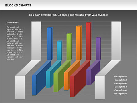 Blocks Histogram Chart, Slide 14, 00992, Business Models — PoweredTemplate.com