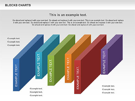 블록 히스토그램 차트, 슬라이드 2, 00992, 비즈니스 모델 — PoweredTemplate.com