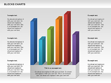 블록 히스토그램 차트, 슬라이드 7, 00992, 비즈니스 모델 — PoweredTemplate.com