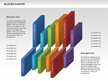 Blocks Histogram Chart, Slide 9, 00992, Business Models — PoweredTemplate.com
