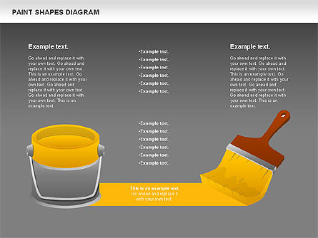 Diagrama de formas de pintura, Diapositiva 15, 00995, Formas — PoweredTemplate.com