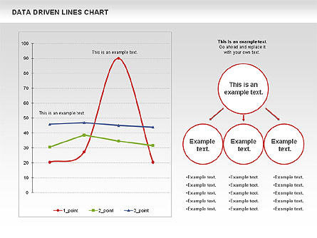 Data Driven Line Diagram, Slide 8, 00996, Business Models — PoweredTemplate.com