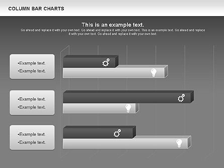  Gráfico de barras de colunas, Deslizar 15, 00997, Modelos de Negócio — PoweredTemplate.com