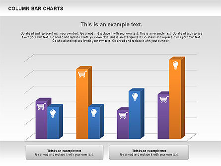 Gráfico de barras de la columna, Diapositiva 5, 00997, Modelos de negocios — PoweredTemplate.com