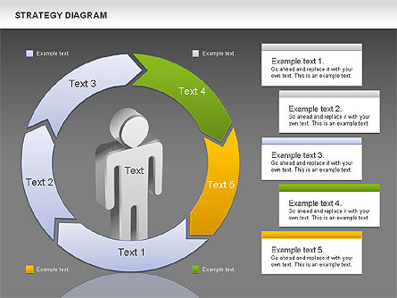 Schéma de processus de stratégie, Diapositive 13, 00998, Schémas de procédés — PoweredTemplate.com