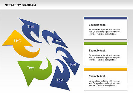 Strategy Process Diagram, Slide 5, 00998, Process Diagrams — PoweredTemplate.com
