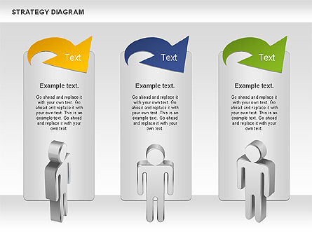 Diagrama del proceso de la estrategia, Diapositiva 6, 00998, Diagramas de proceso — PoweredTemplate.com