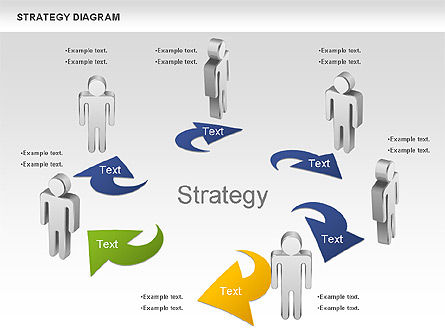 Schéma de processus de stratégie, Diapositive 9, 00998, Schémas de procédés — PoweredTemplate.com