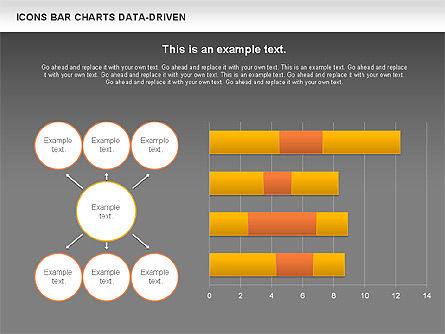 Gráfico de barras con iconos (controlado por datos), Diapositiva 16, 01000, Modelos de negocios — PoweredTemplate.com