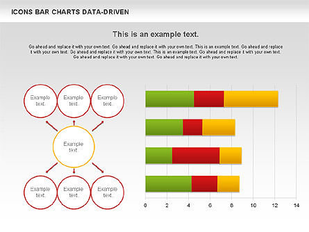 막대 차트와 아이콘 (데이터 구동), 슬라이드 5, 01000, 비즈니스 모델 — PoweredTemplate.com