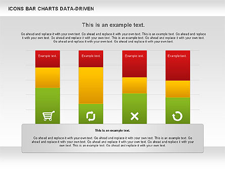 Gráfico de barras con iconos (controlado por datos), Diapositiva 9, 01000, Modelos de negocios — PoweredTemplate.com