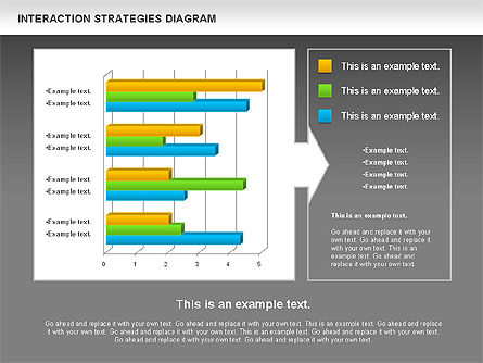 상호 작용 전략 다이어그램, 슬라이드 14, 01001, 비즈니스 모델 — PoweredTemplate.com