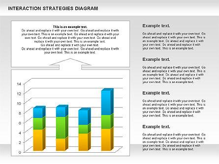 Schéma de stratégies d'interaction, Diapositive 4, 01001, Modèles commerciaux — PoweredTemplate.com
