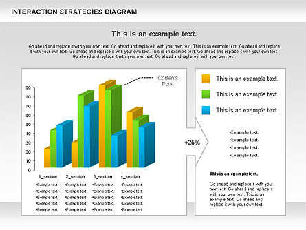 Schéma de stratégies d'interaction, Diapositive 5, 01001, Modèles commerciaux — PoweredTemplate.com