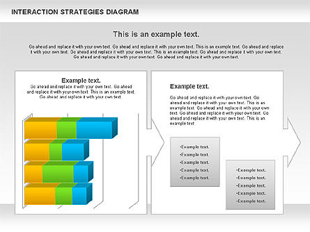 Interactiestrategieën diagram, Dia 6, 01001, Businessmodellen — PoweredTemplate.com