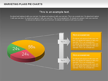 Marketing Plan Pie Chart, Slide 13, 01002, Pie Charts — PoweredTemplate.com
