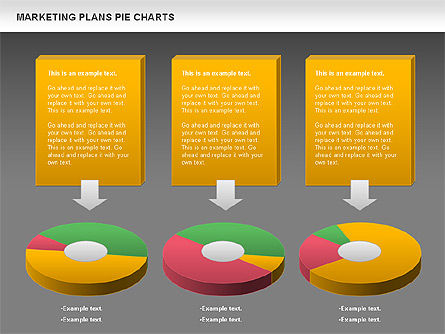 Marketing Plan Pie Chart, Slide 14, 01002, Pie Charts — PoweredTemplate.com